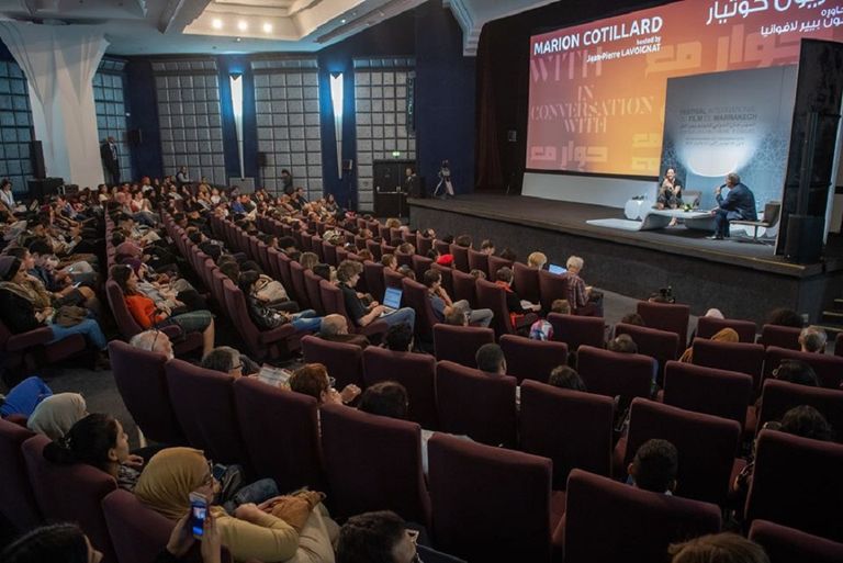 الممثلة الفرنسية ماريون كوتيار في مهرجان مراكش