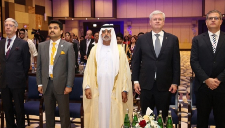 الشيخ نهيان بن مبارك وزير التسامح الإماراتي خلال فعاليات المؤتمر