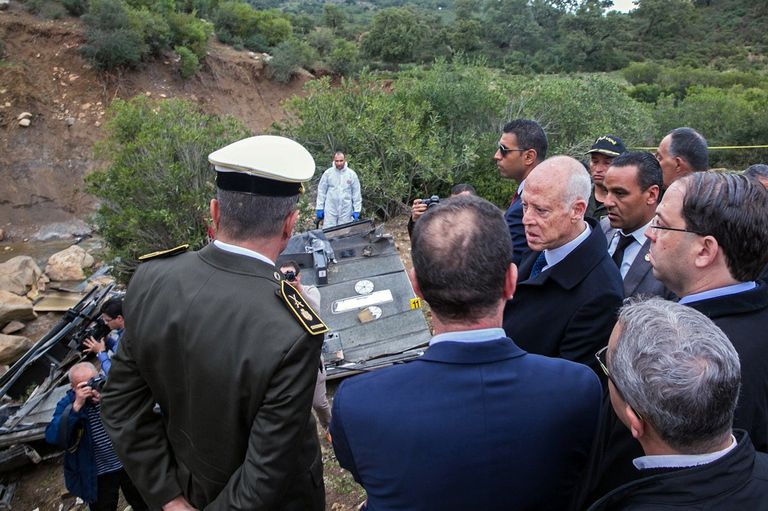 حادث الحافلة أودى بحياة 26 شخصاً