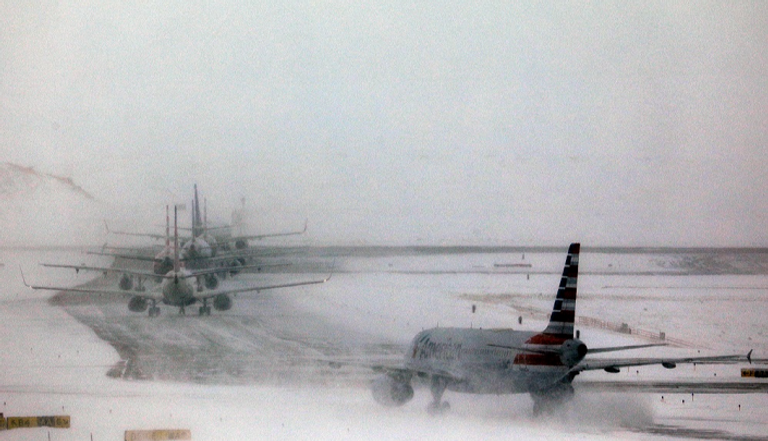 عواصف ثلجية في أمريكا