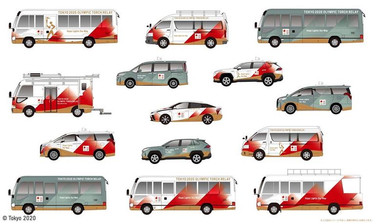 إحدى سيارات تويوتا المخصصة للأولمبياد
