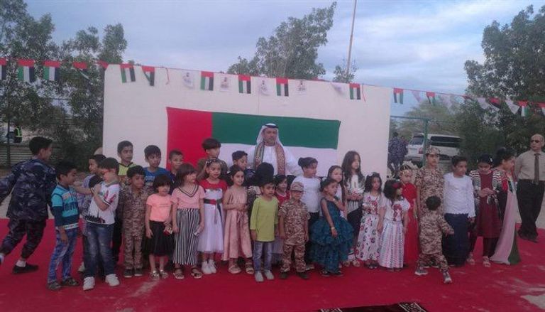 جانب من احتفالات جزيرة أبوموسى باليوم الوطني الإماراتي