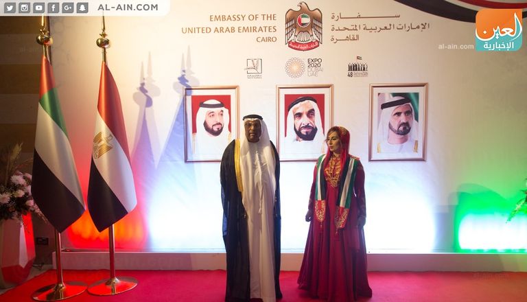 جانب من احتفال سفارة الإمارات بالقاهرة باليوم الوطني الـ48