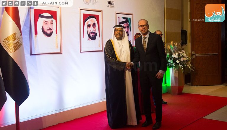 جانب من احتفال سفارة الإمارات بالقاهرة باليوم الوطني الـ48