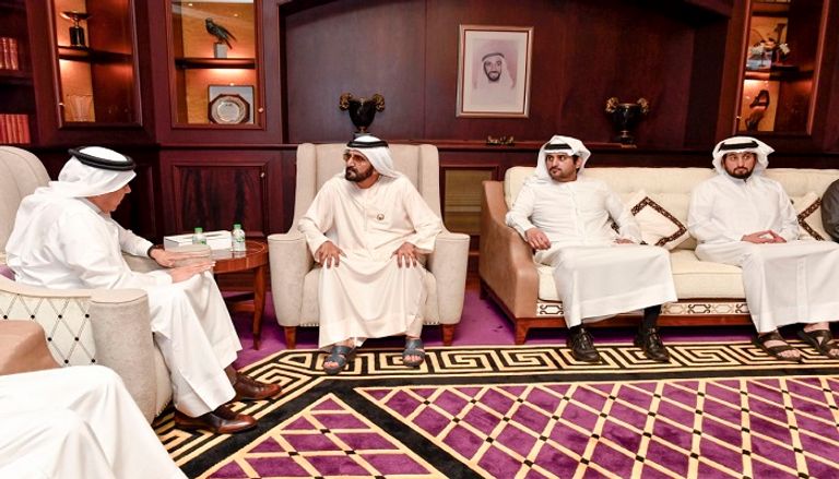 الشيخ محمد بن راشد آل مكتوم يلتقى الدكتور عبداللطيف بن راشد الزياني