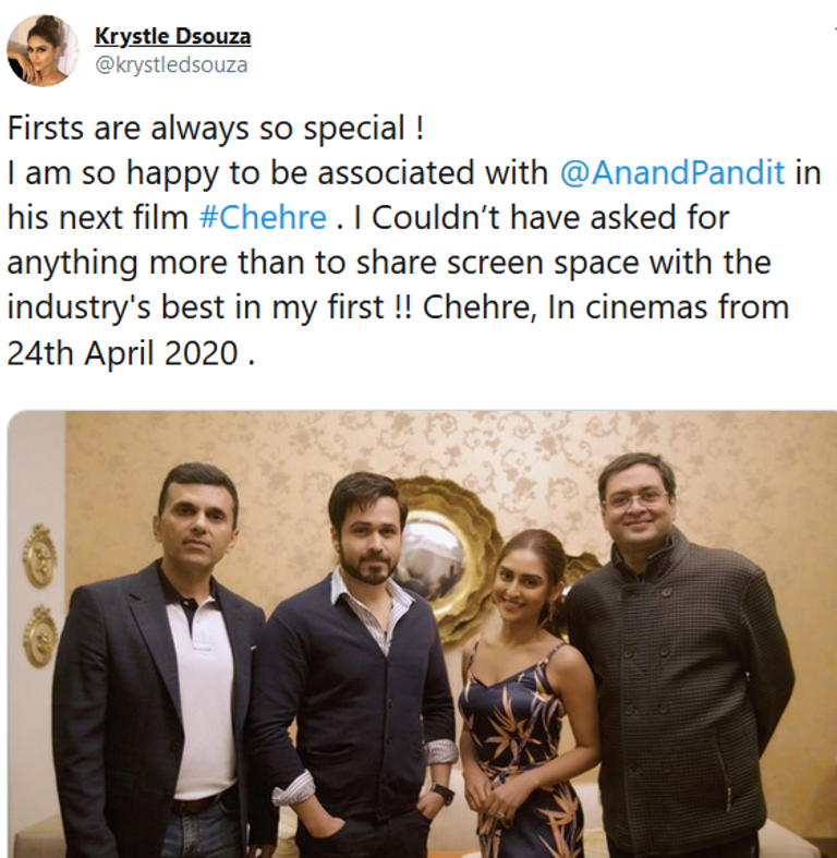 الممثلة الهندية كريستال دي سوزا