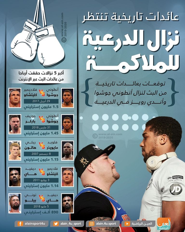 أنطوني جوشوا وآندي رويز جيه آر