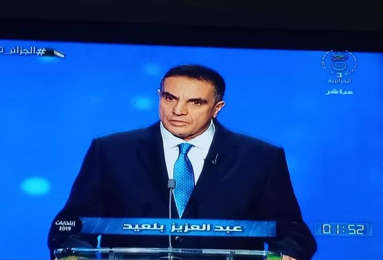 المرشح عبد العزيز بلعيد أول مناظرة رئاسية في الجزائر