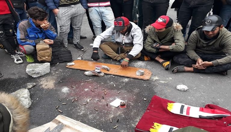 صورة متداولة لملابس أحد القتلى في أحداث السنك