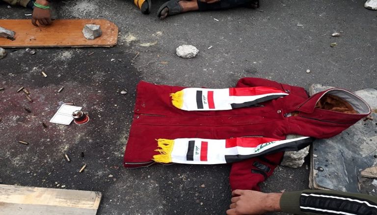 صورة متداولة لملابس أحد القتلى في أحداث السنك
