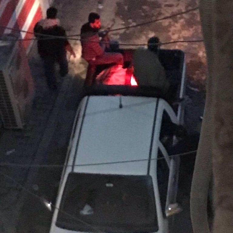 صورة متداولة لآثار مجزرة ساحتي السنك والخلاني بوسط بغداد