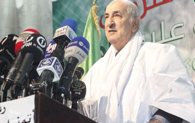 المرشح لانتخابات الرئاسة الجزائرية عبد المجيد تبون مرشحو الرئاسة يسابقون الزمن قبل الصمت الانتخابي