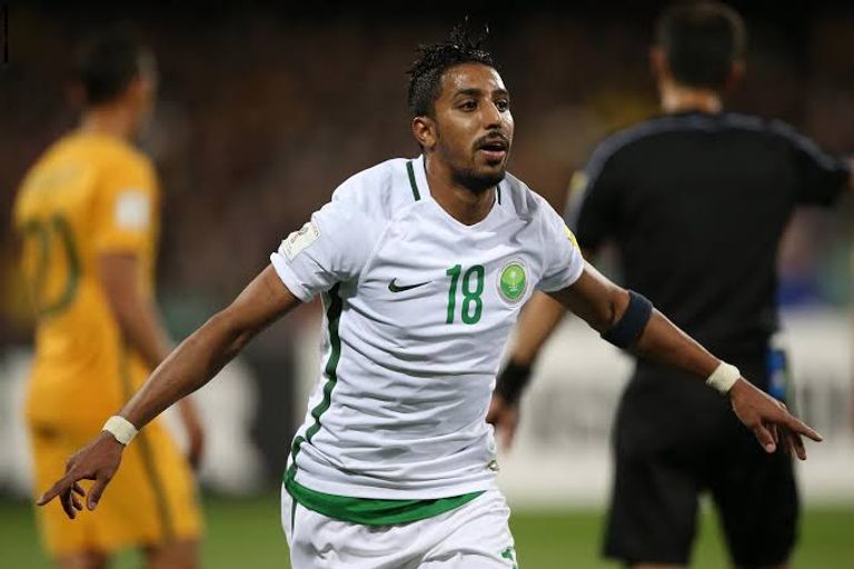 سالم الدوسري لاعب الهلال السعودي