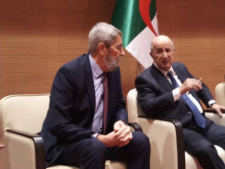 المرشح لانتخابات الرئاسة الجزائرية عبد المجيد تبون المرشح لانتخابات الرئاسة الجزائرية عبدالمجيد تبون