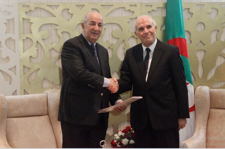 المرشح لانتخابات الرئاسة الجزائرية عبد المجيد تبون المرشح لانتخابات الرئاسة الجزائرية عبدالمجيد تبون