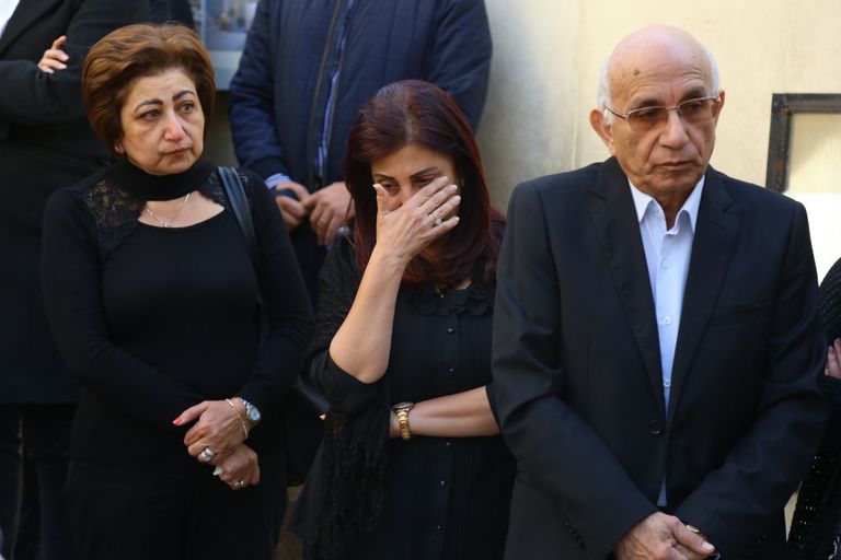 مراسم تشييع جثمان المخرج الراحل سمير سيف بكنيسة العذراء