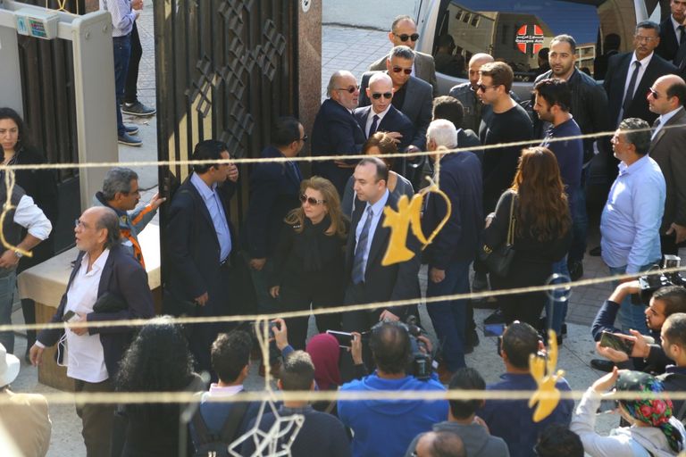 مراسم تشييع جثمان المخرج الراحل سمير سيف بكنيسة العذراء