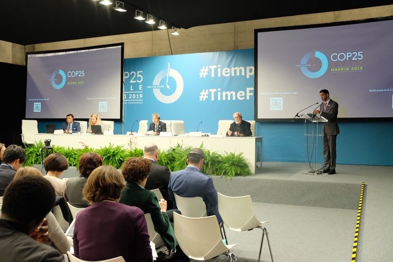 الدكتور ثاني بن أحمد الزيودي خلال كلمته بالمؤتمر