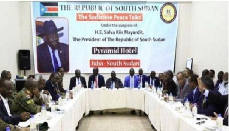 جولة سابقة من مفاوضات السلام بين الفرقاء السودانيين بجوبا - (سونا)