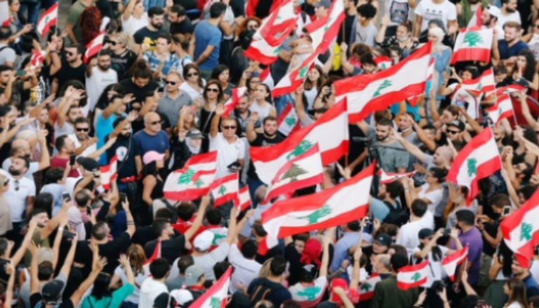 جانب من الاحتجاجات في لبنان- أرشيفية