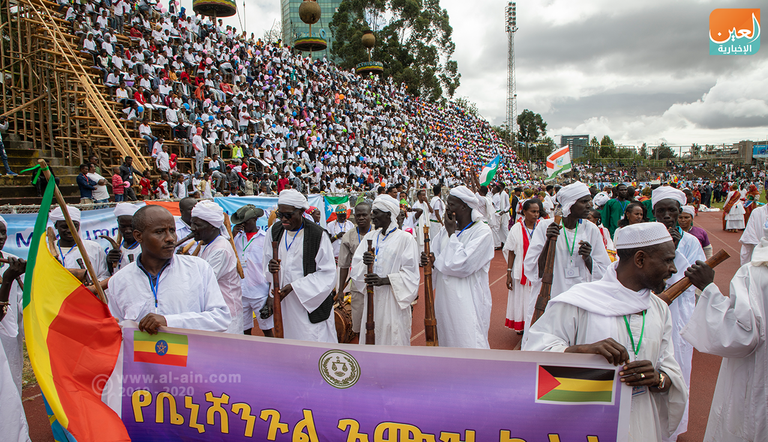 رئيسة إثيوبيا سهلي ورق زودي خلال الاحتفال
