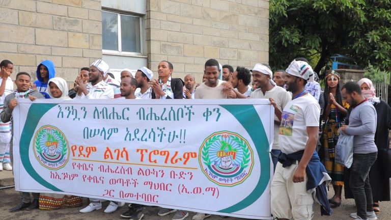 رئيسة إثيوبيا سهلي ورق زودي خلال الاحتفال