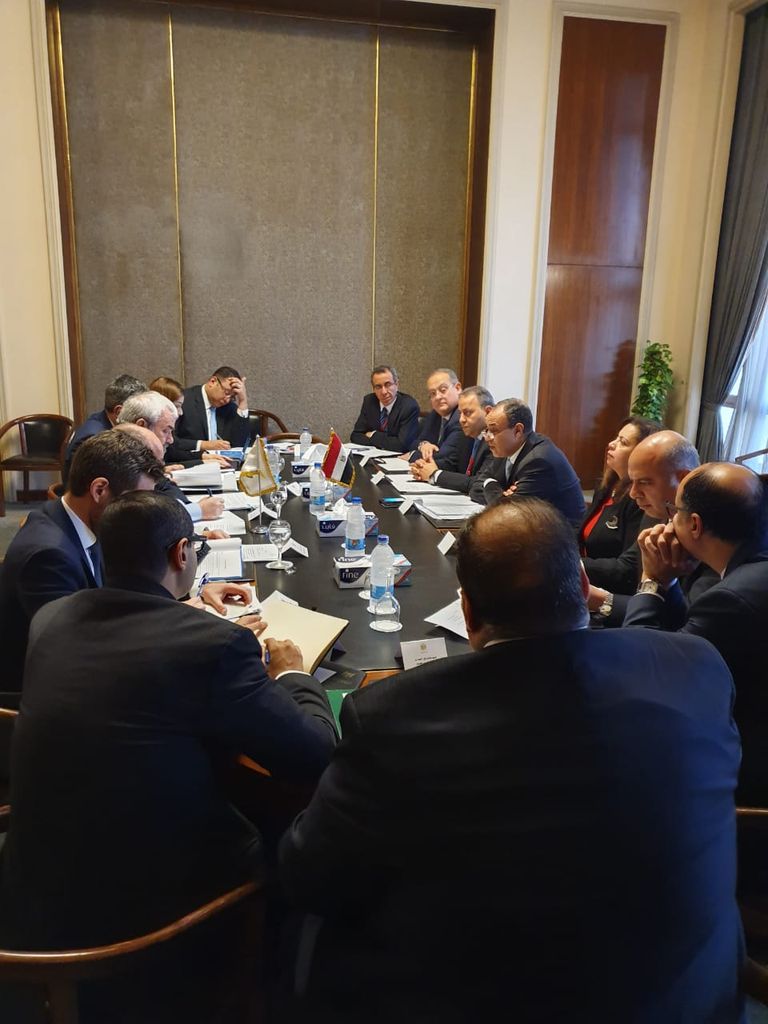 جانب من المباحثات المصرية القبرصية