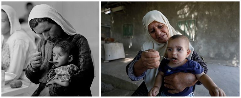 لمحات من مخيمات اللاجئين الفلسطينيين بين الماضي والحاضر
