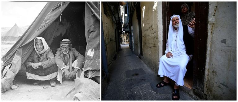لمحات من مخيمات اللاجئين الفلسطينيين بين الماضي والحاضر