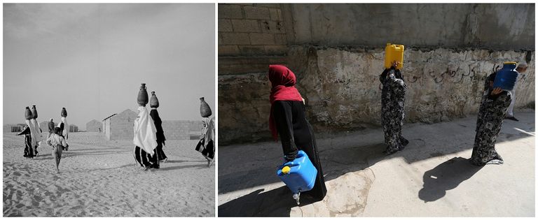 لمحات من مخيمات اللاجئين الفلسطينيين بين الماضي والحاضر