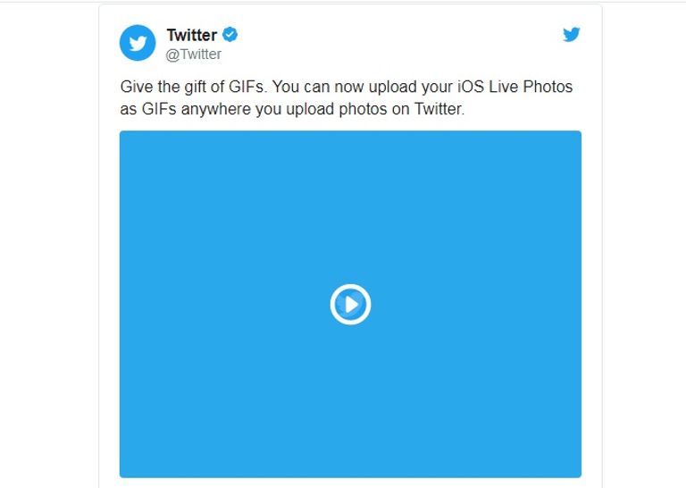 تويتر يسمح للمرة الأولى بنشر صور Ios الحية في تغريدات
