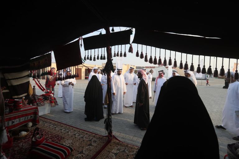 جانب من مسابقات جناح "قرية الطفل"