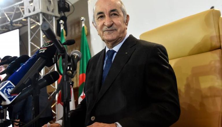  الرئيس الجزائري المنتخب عبدالمجيد تبون 