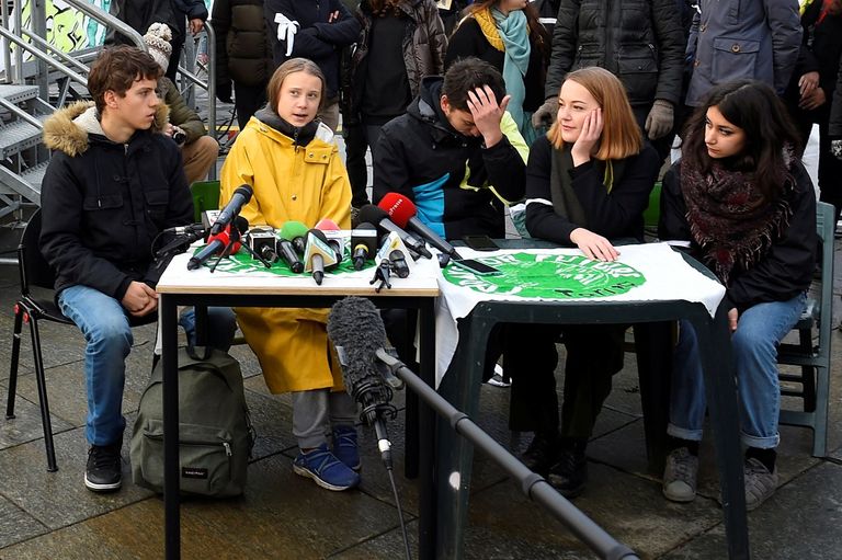 الناشطة السويدية الشابة جريتا تونبرج