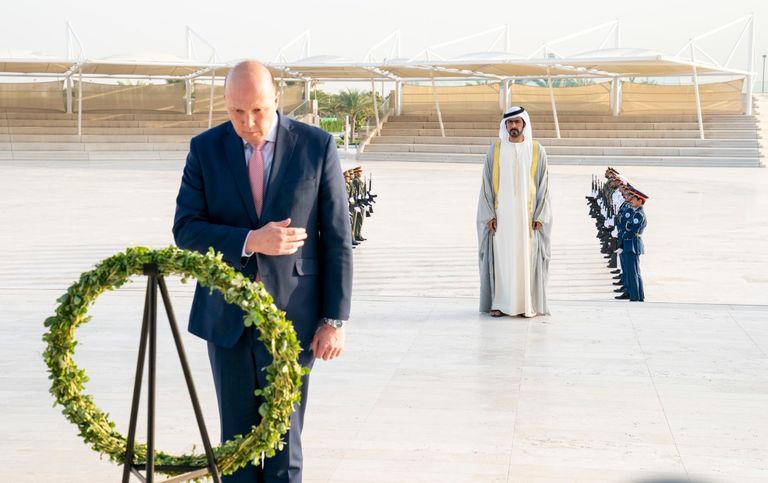 جانب من زيارة وزير الشؤون الداخلية الأسترالي لواحة الكرامة