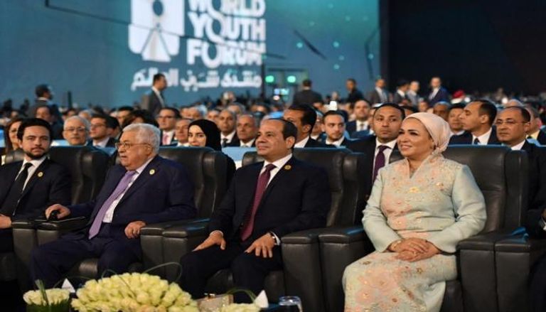 الرئيس المصري عبدالفتاح السيسي خلال فعاليات 