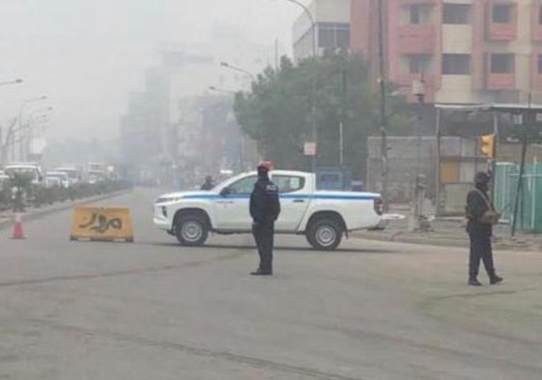 مليشيات عصائب أهل الحق تغلق شوارع بغداد