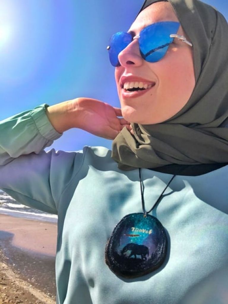 أحد أعمال الفتاة المصرية إسراء السيد