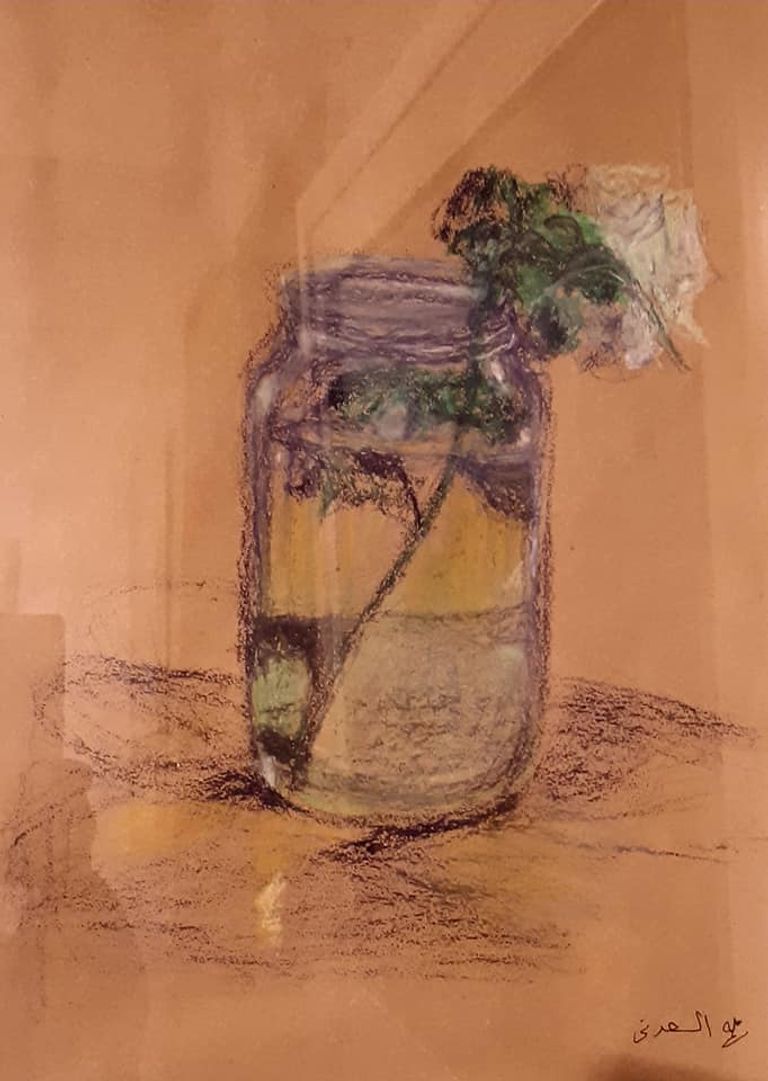 جانب من أعمال الفنانة المصرية نهلة السعدني