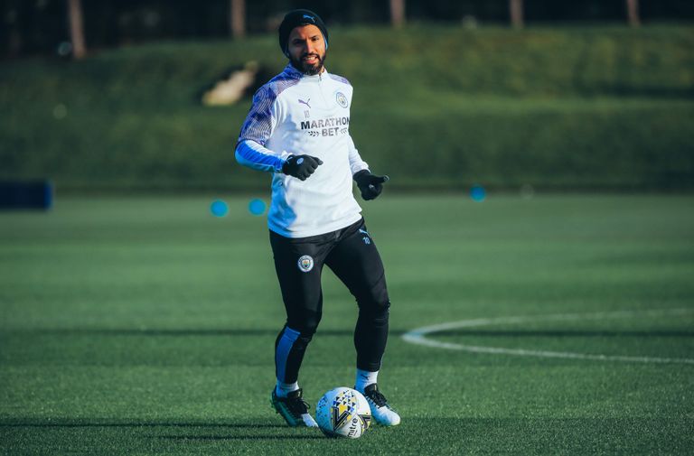 سيرجيو أجويرو مهاجم مانشستر سيتي