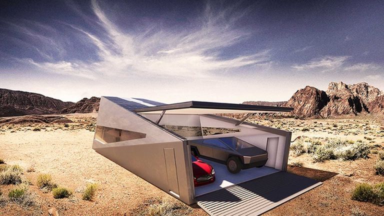 الجراج المستوحى من شاحنة تسلا