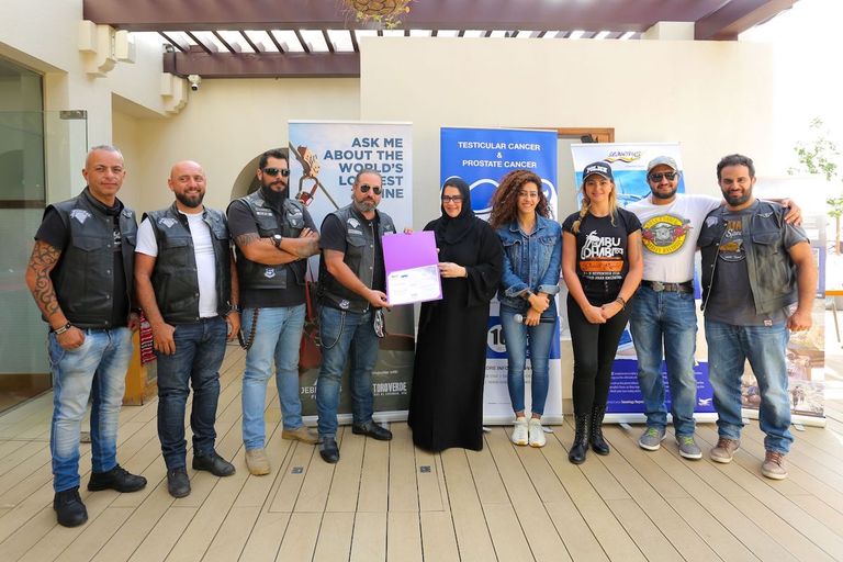 جانب من جولة الدراجات النارية بالإمارات