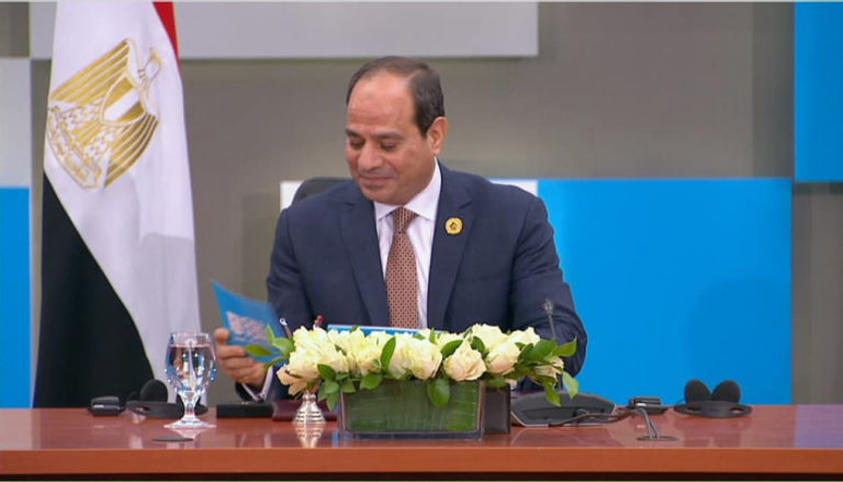 الرئيس المصري عبدالفتاح السيسي خلال منتدى شباب العالم