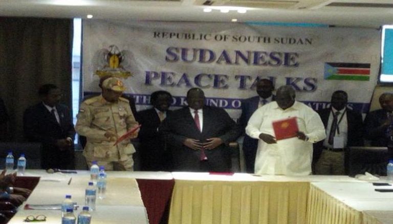 مراسم توقيع الاتفاق بجنوب السودان