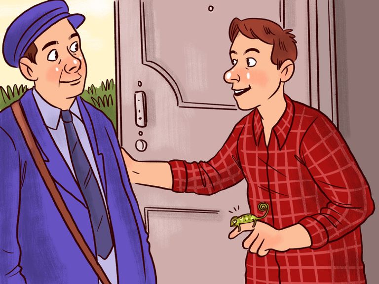 طفلة وحرباء من أغرب الأشياء المرسلة عبر البريد في الماضي