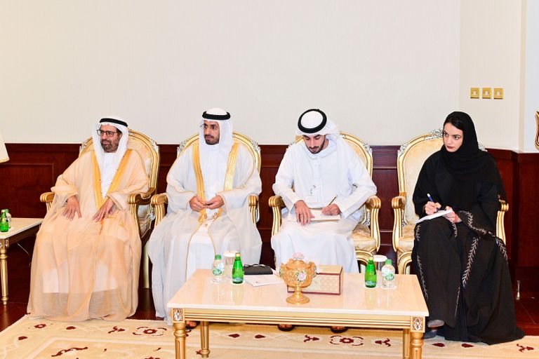 جانب من لقاء صقر غباش وفلاديمير فورونكوف