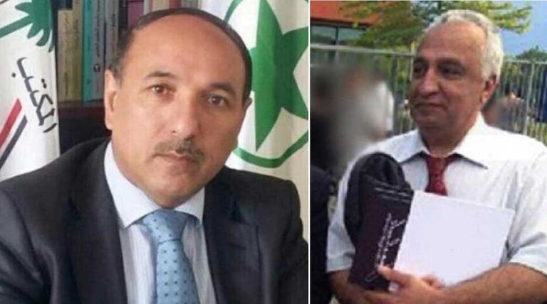 من اليمين: محمد رضا كلاهي صمدي، وأحمد مولا نيسي - أرشيفية