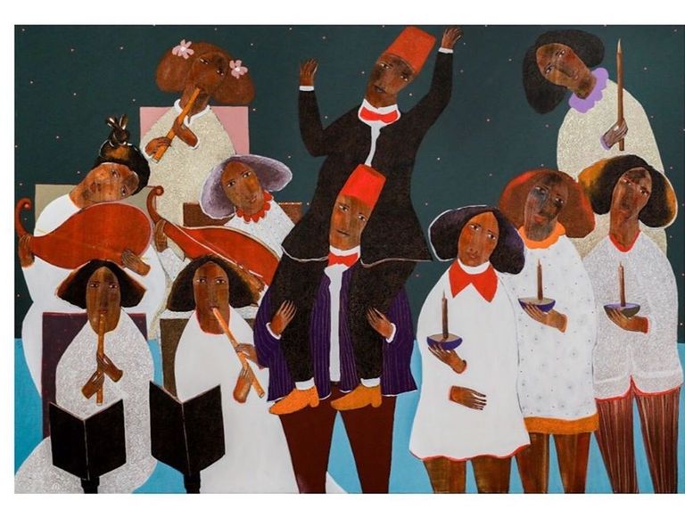 إحدى لوحات معرض "أوقات"