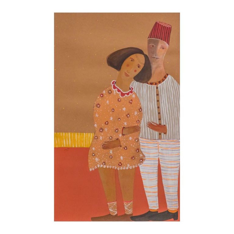 إحدى لوحات معرض "أوقات"