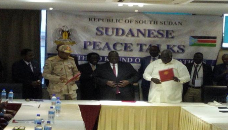 مراسم توقيع وثيقة المساعدات الإنسانية مع الحكومة بجنوب السودان
